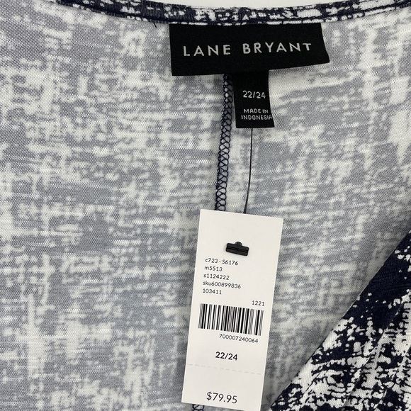 Lane Bryant Twist-Front Fit & Flare Dress SIZE: 22/24 NWT - Picture 3 of 6